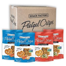 Snack Factory 스낵 팩토리 2가지 맛 크리스프 프레첼 4개입, 1개, 204g