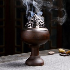 黑檀實木香薰爐 供佛禮佛 茶道擺件, 1個