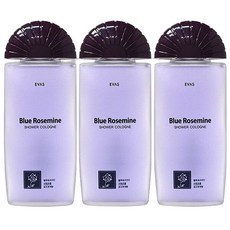 에바스 블루 로즈마인 샤워코롱 185ml 3개묶음 로즈 부케 향, 3개
