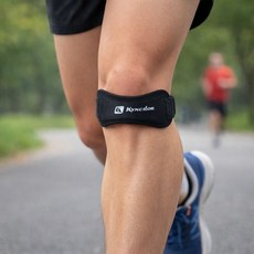 슬개골 가압 무릎보호대 러닝 등산 충격완화 무릎밴드, 슬개골밴드 블루 -DM541