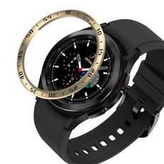 LuA lovel Galaxy Watch5/Watch4/Watch4 Classic 相容金屬錶圈保護殼 造型錶圈環, A金色