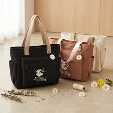 언즈 데이지 하트 에코백 기저귀 보조 가방, 1개, 하트 숄더 베이지 1개, 하트 숄더 베이지