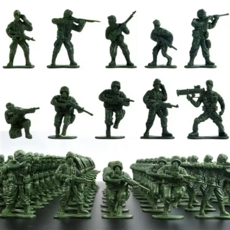 멋있는 밀리터리 피규어 세트 보병사단 100PCS 독일군 연합군 육군 군인 군대 장난감, 1개, 랜덤1개