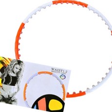 돈스텔 집에서유산소 훌라후프 오렌지 화이트