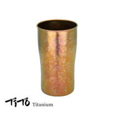 티토 티타늄 단층 캠핑 음료컵 300ml, 1개, 로즈골드
