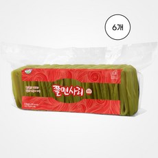 [송학식품]쫄면사리 2kg (10인분) _ 보통굵기_쫄면, 6개