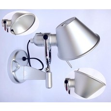 클램프 테이블 각도조절 조명 스탠드 독서등 거치형 데스크 인테리어, 실버