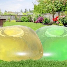 Huaerle 2피스 자이언트 버블 볼 80cm(31.5인치) 워터 풍선 거대한 공기 주입식 비치 야드 게임 부드러운 고무 야외 실내 파티 정원 수영장용, 80cm