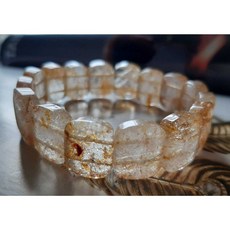 罕見閃金 沙金 太陽石手排 手圍18cm 重37g 犯太歲 阻擋邪氣, 1個