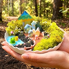 스칸디아모스 키트 만들기 봄 모스정원 원예 키트 중학생 청소년 어르신 노인 diy 수업, 모스정원 테라리움 만들기(P0000LWT)