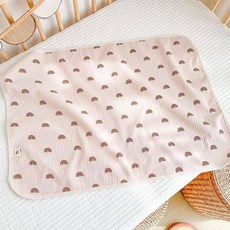 데이희 휴대용기저귀매트 기저귀갈이대 방수, 50 x 70cm, 무지개