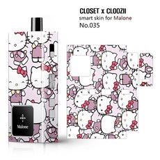 말론 MALONE 전자담배 전용 스킨 스티커 케이스 (타기종 호환x), 1개, 하트키티(035)