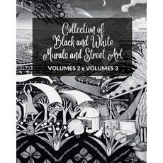 (영문도서) Collection of Black and White Murals and Street Art - Volumes 2 and 3: Two Photographic Books... Paperback, Blurb, English, 9798880590049