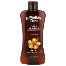 하와이안 트로픽 태닝 오일 코코넛 236ml 태닝용 바디 스프레이, 1개
