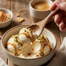 나무 요거트스푼 아이스크림숟가락 업소용 나무스푼 수저 디저트 숫가락, 1개, 우드