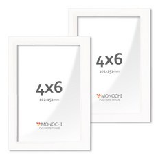 모노치 PVC 프레임 홈 인테리어 액자 4x6, 2개, 스노우 2개, 스노우