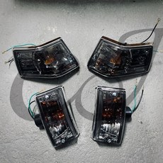 CJ motor 偉士牌老偉機車方向燈總成, 1個, 燻黑