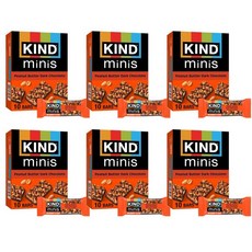 KIND 카인드 미니 땅콩버터 다크 초콜릿 10p 200g, 6개