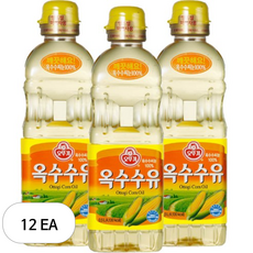 오뚜기 옥수수유, 12개, 500ml