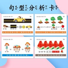 兒童句型拆分卡片 句子理解表達教具, 1個