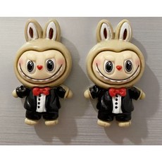 귀여운 3D 라부부 냉장고 자석 마그넷, 검은