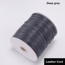 1/1.5mm 칠 로프 실 끈 왁스 코드 용품 보석 꼬임 만들기 면 10m 가죽 팔찌 구슬 2mm 마크라메 공예, 1개, 22 deep grey