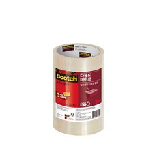 3M)포장용테이프(3625V 투명 48mm 25m 2 1) 박스테이프, 단품