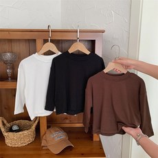 키즈브릭스 남아 루즈핏 긴팔 기본티