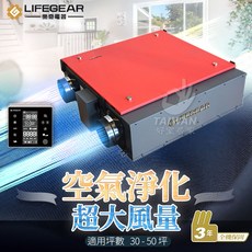 LIFEGEAR 全熱交換器 HRV-250GD2 適用30-50坪, 1個