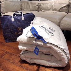 힐튼 Hilton 웰론 구스이불 들어 2인용 하얀색 조선호텔 4근 4kg 차렵 원단, 150x200cm 2kg, 흰색