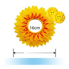 웃긴 마스크 운동회 졸사 모자 해바라기 가면 관종템, 1개, 42cm 8cm 스마일 페이스 손목 장식