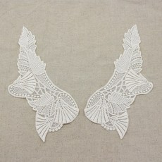 (좌우세트) 내추럴 나팔꽃 네크라인 모티브(NM-10), 1개