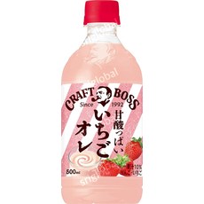 산토리 크래프트 보스 BOSS 딸기 오레 음료 500ml 24개