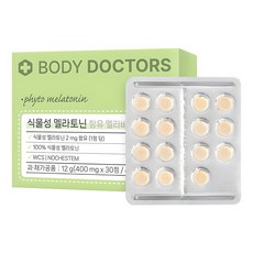 바디닥터스 식물성 멜라토닌 함유 멜라바인 12g, 30정, 1개