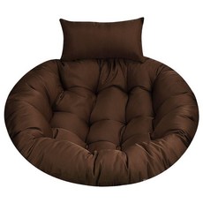 발코니그네쿠션 방석 세탁 발코니 대형 부드러운 원형 펜션 카페 테라스 요람 전원주택, 7. 카키