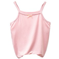 兒童素色無袖背心 細肩帶上衣 柔軟親膚透氣 多色可選