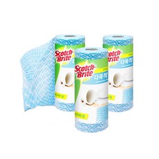 스카치브라이트 빨아쓰는 항균행주 40매입x3롤, 40매입, 3개