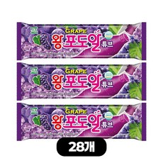 서주 쭈쭈바 아이스크림 왕포도알 튜브, 28개, 130ml