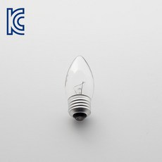 은광전기조명 장식용 전구 C35 촛대구 25W 40W 60W E12 E14 E17 E26, C35 E12 40W, 1개