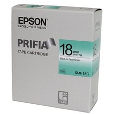 엡손 라벨테이프 SMP18G.18mm/녹/흑글씨.1개 han48409me, 단일