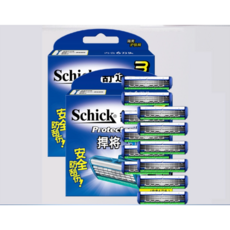 쉬크 면도기 프로텍터3 3중날 면도날 교체 Schick222678, 1개, 12개입