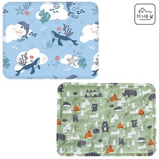 더나은삶 여름쿨링 고양이 강아지전용 더나은 애견쿨매트 강아지쿨매트, 1개, 숲속동물 디자인