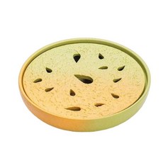 大吉大利橘子圓形陶瓷乾泡台, 1個, 橘子乾泡台, 橘子