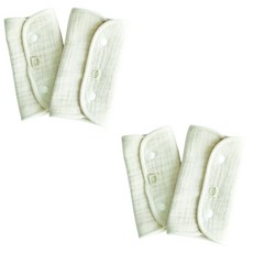 메롱베베 아기띠 침받이 2종 x 2p 세트, 크림+크림, 1세트