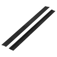 uxcell 키친 스토브 카운터 갭 커버 2개 세트 30/762mm 실리콘 소재 사이즈에 맞게 절단 가능 키친 레인지 갭 필러 스토브 탑을 청결하게 유지한다 검정