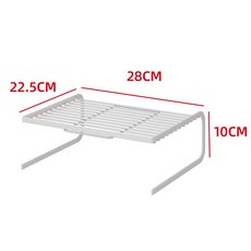 廚房轉角置物架多層收納架，不鏽鋼瀝水碗碟架，調味料鍋具收納神器，家用桌面拐角分層架, 1個, 加厚-疊加款-米白小號