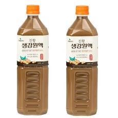 산내들푸드 수제 무설탕 국산 100% 생강즙 진황생강원액, 1L, 2개