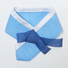 하니펫 반려동물 귀요미스카프 백설 한복 스카프, 블루, 1개