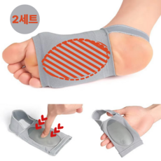 코지톡 말랑말랑 실리콘 아치패드 족저근막 1+1, 2개