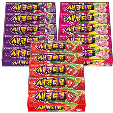 크라운 새콤달콤 3종 45개입(포도맛15 + 복숭아맛15 + 딸기맛15) 1세트, 1.305kg